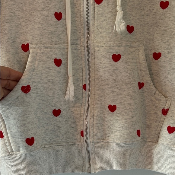 NWOT Hearts Hoodie w front pockets XL - Picture 3 of 8